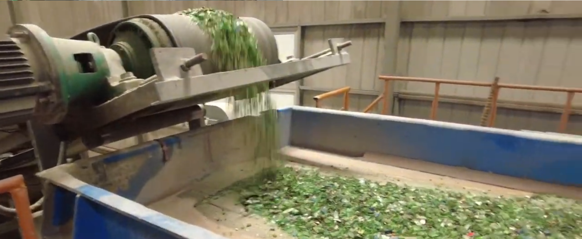 Contaminant removal used in Glass Recycling Plants